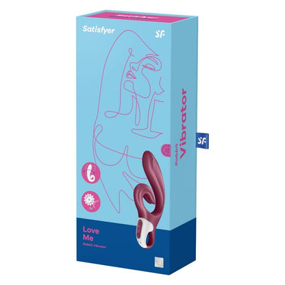 SATISFYER - LOVE ME RABBIT VIBRATION ROUGE SATISFYER VIBRATOR