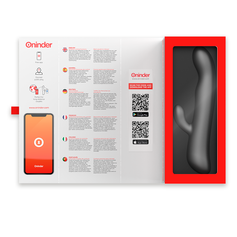 ONINDER - OSLO VIBRATION ET ROTATION NOIR - APPLICATION GRATUITE ONINDER