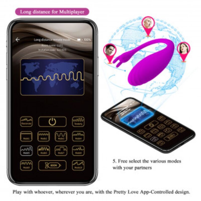 PRETTY LOVE - APPLICATION GRATUITE CATALINA MASSAGER LILAS PRETTY LOVE