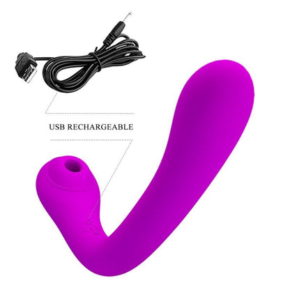 PRETTY LOVE - VIBRATEUR ET SUÇEUR CLITORIDIEN ALEX LILAC PRETTY LOVE
