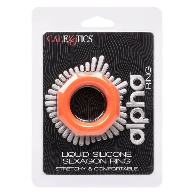 CALEXOTICS - BAGUE ALPHA SEXAGON ORANGE CALEXOTICS
