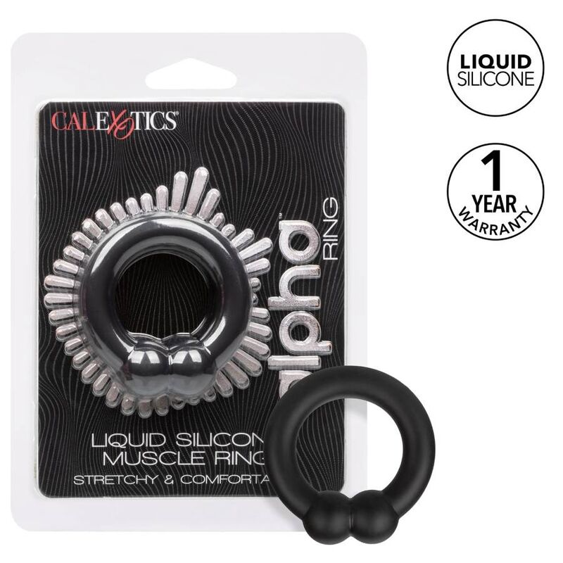 CALEXOTICS - BAGUE MUSCULAIRE ALPHA NOIR CALEXOTICS