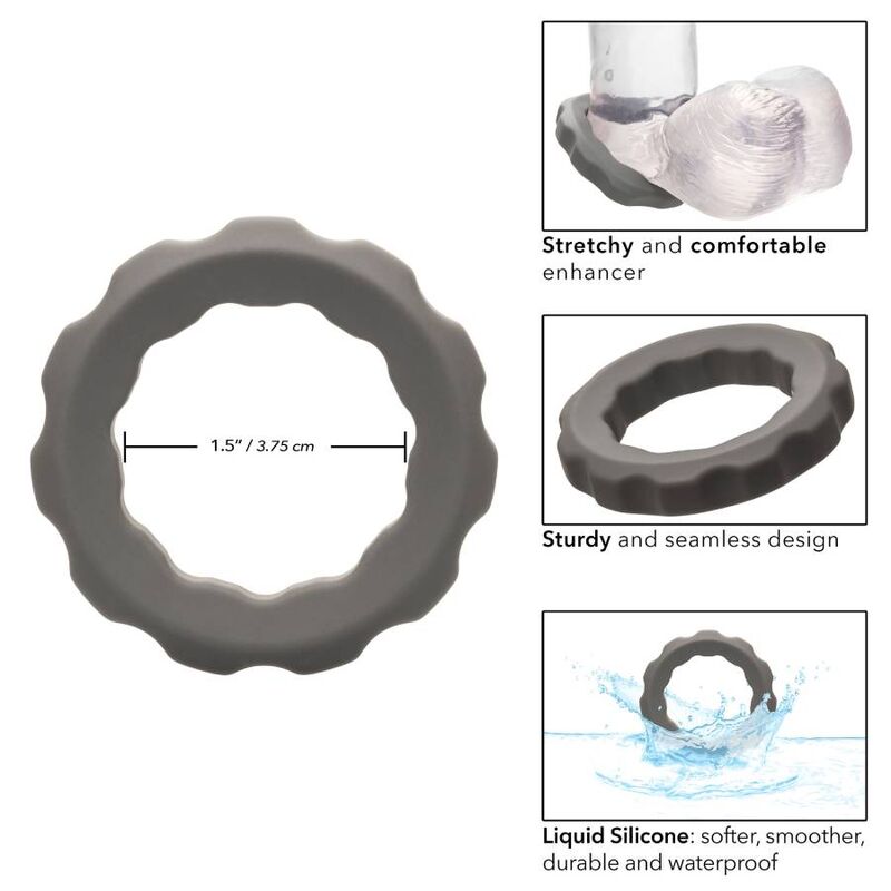 CALEXOTICS - BAGUE ALPHA ERECT GRIS CALEXOTICS