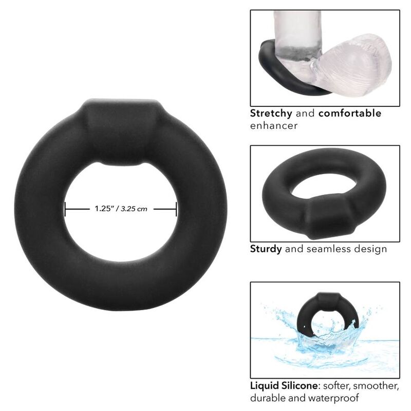 CALEXOTICS - BAGUE ALPHA OPTIMUM NOIR CALEXOTICS