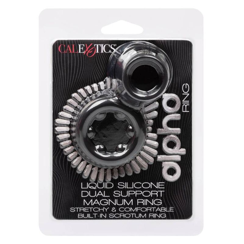 CALEXOTICS - BAGUE ALPHA DUAL MAGNUM NOIR CALEXOTICS