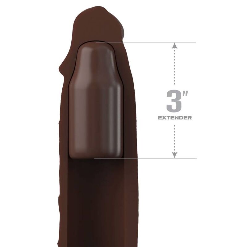 FANTASY X- TENSIONS - PIPEDREAMS RALLONGE W SANGLE 17,78 CM MARRON FANTASY X-TENSIONS