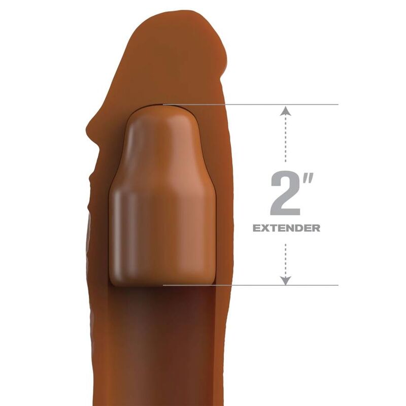 FANTASY X- TENSIONS - POCHETTE PIPEDREAMS 20,32 CM + 5,00 CM INCH PLUG CARAMEL FANTASY X-TENSIONS