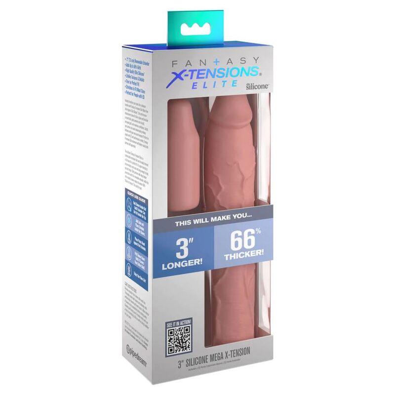 FANTASY X- TENSIONS - MANCHE PIPEDREAMS 22,86 CM + PEAU PLUG 7,62 CM FANTASY X-TENSIONS
