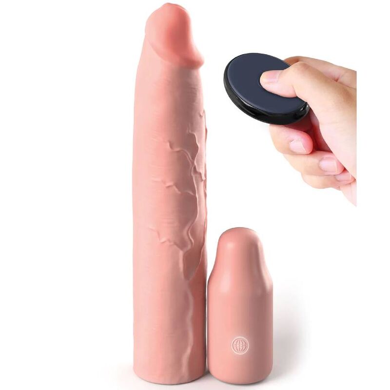 FANTASY X- TENSIONS - PIPEDREAMS MANCHE 22,86 CM + PLUG 7,62 CM REMOTE SKIN FANTASY X-TENSIONS