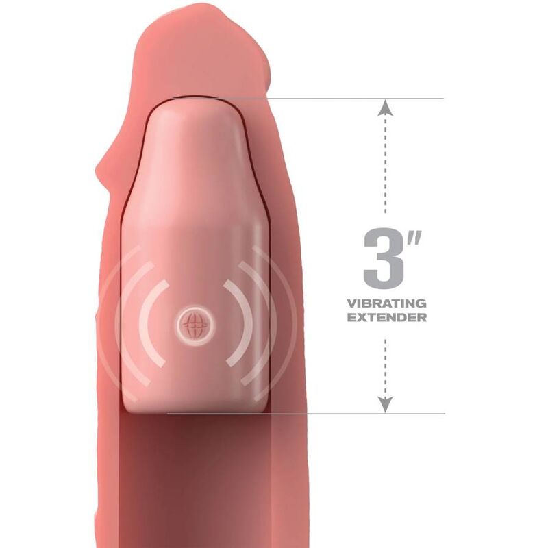 FANTASY X- TENSIONS - PIPEDREAMS MANCHE 22,86 CM + PLUG 7,62 CM REMOTE SKIN FANTASY X-TENSIONS