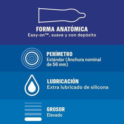 DUREX - EXTRA SÉGURO 12 UNITÉS DUREX CONDOMS