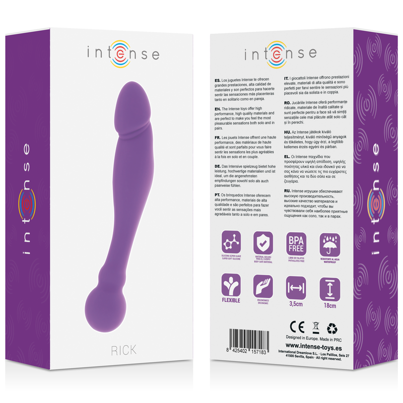 INTENSE - SILICONE RICK DUAL LILAS INTENSE FUN TOYS