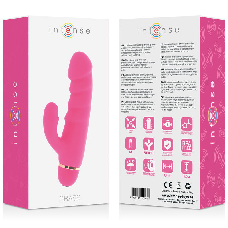 INTENSE - CRASS 20 VITESSES SILICONE ROSE INTENSE FUN TOYS
