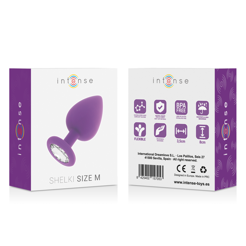 INTENSE - PLUG ANAL SHELKI M LILAS INTENSE ANAL TOYS