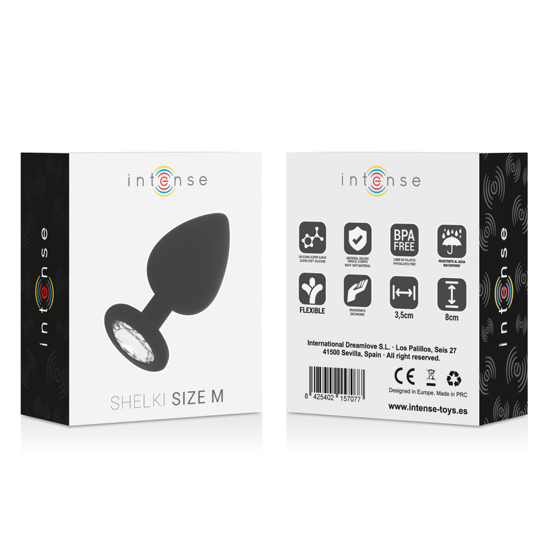 INTENSE - PLUG ANAL SHELKI M NOIR INTENSE ANAL TOYS