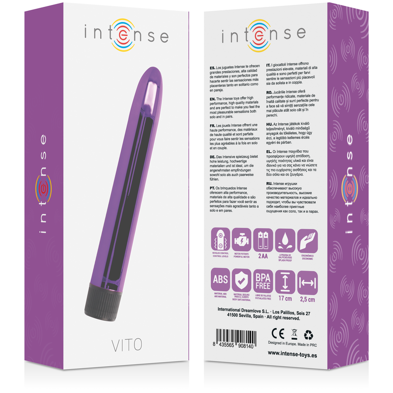 INTENSE - VIBRATEUR VITO LILAS INTENSE FUN TOYS
