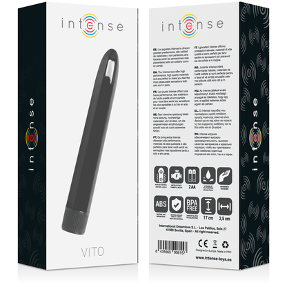 INTENSE - VIBRATEUR VITO NOIR INTENSE FUN TOYS