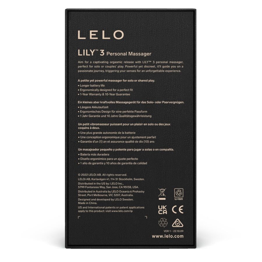LELO - MASSEUR PERSONNEL LILY 3 - VIOLET LELO