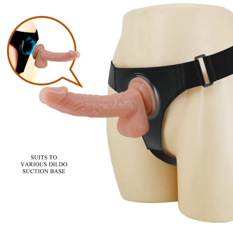 PRETTY LOVE - SLIP HARNAIS HARNAIS UNIVERSEL AVEC GODE KEVIN 19 CM NATUREL PRETTY LOVE
