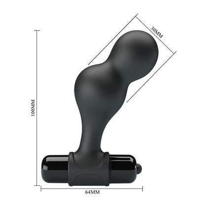 MR PLAY - PLUG ANAL VIBRATEUR EN SILICONE NOIR MR PLAY