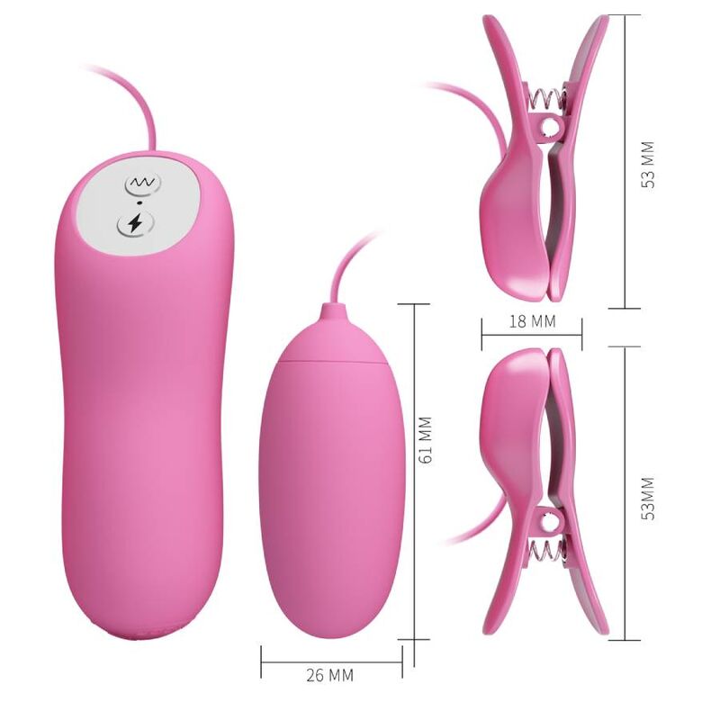 PRETTY LOVE - PINCE  ÉPILER AVEC VIBRATION ET ÉLECTROCHOC ROSE PRETTY LOVE