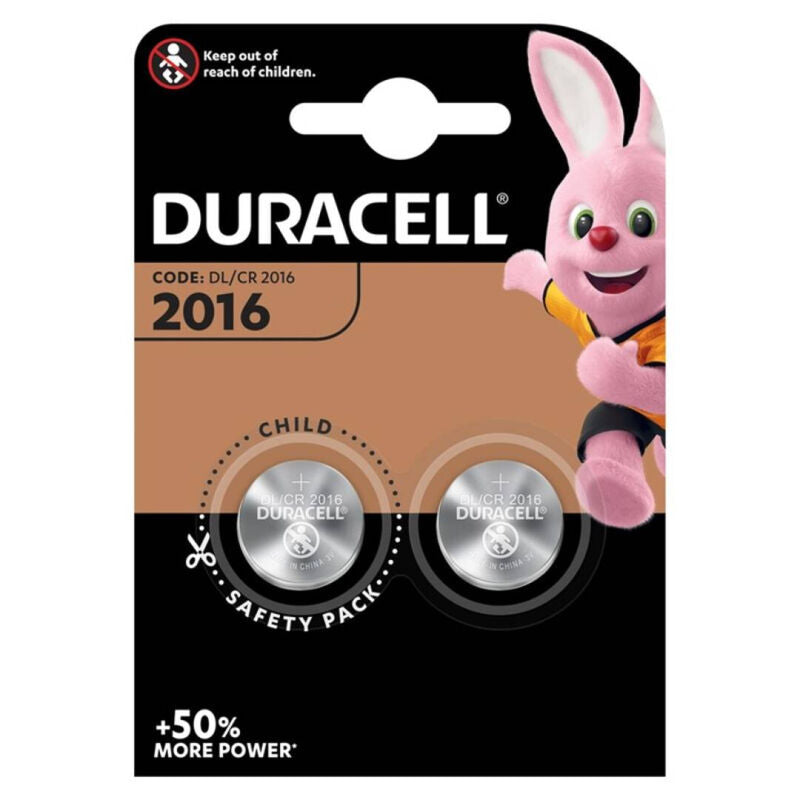 DURACELL - PILE BOUTON LITIO CR2016 3V 2 UNIT? DURACELL