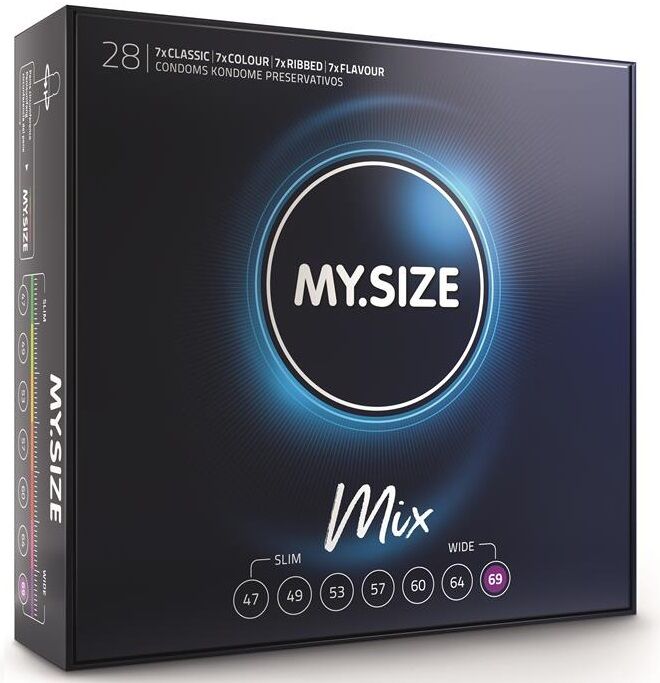 MY SIZE - MIX PRÉSERVATIFS 69 MM 28 UNITÉS MY SIZE MIX
