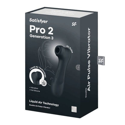 SATISFYER - PRO 2 GÉNÉRATION 3 TECHNOLOGIE AIR LIQUIDE NOIR SATISFYER AIR PULSE