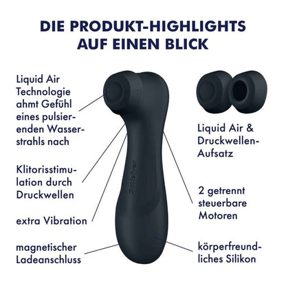 SATISFYER - PRO 2 GÉNÉRATION 3 TECHNOLOGIE AIR LIQUIDE NOIR SATISFYER AIR PULSE