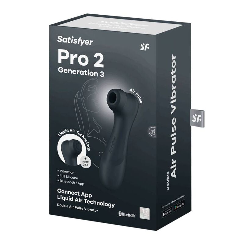 SATISFYER - PRO 2 GENERACIÓN 3 NOIR BLUETOOTH ET APPLICATION SATISFYER AIR PULSE