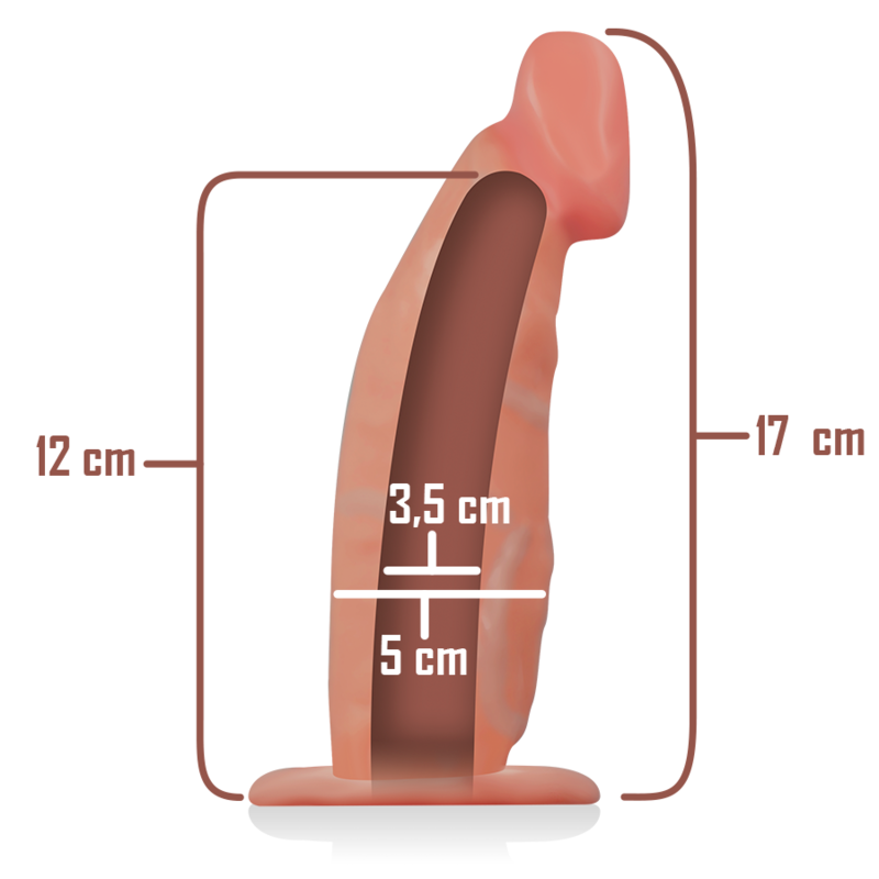 INTENSE - HARNAIS CREUX AVEC GODE 18 X 3,5 CM INTENSE COUPLES TOYS