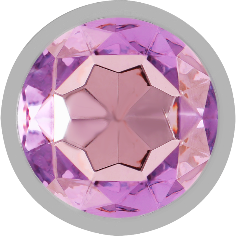 INTENSE - PLUG ANAL EN MÉTAL ALUMINIUM AVEC CRISTAL VIOLET TAILLE M INTENSE ANAL TOYS