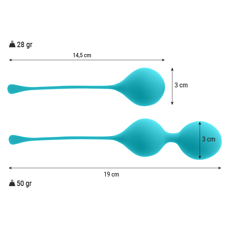 INTENSE - PACK BALLES KEGEL KENDALL BLEU INTENSE HEALTH & FUN