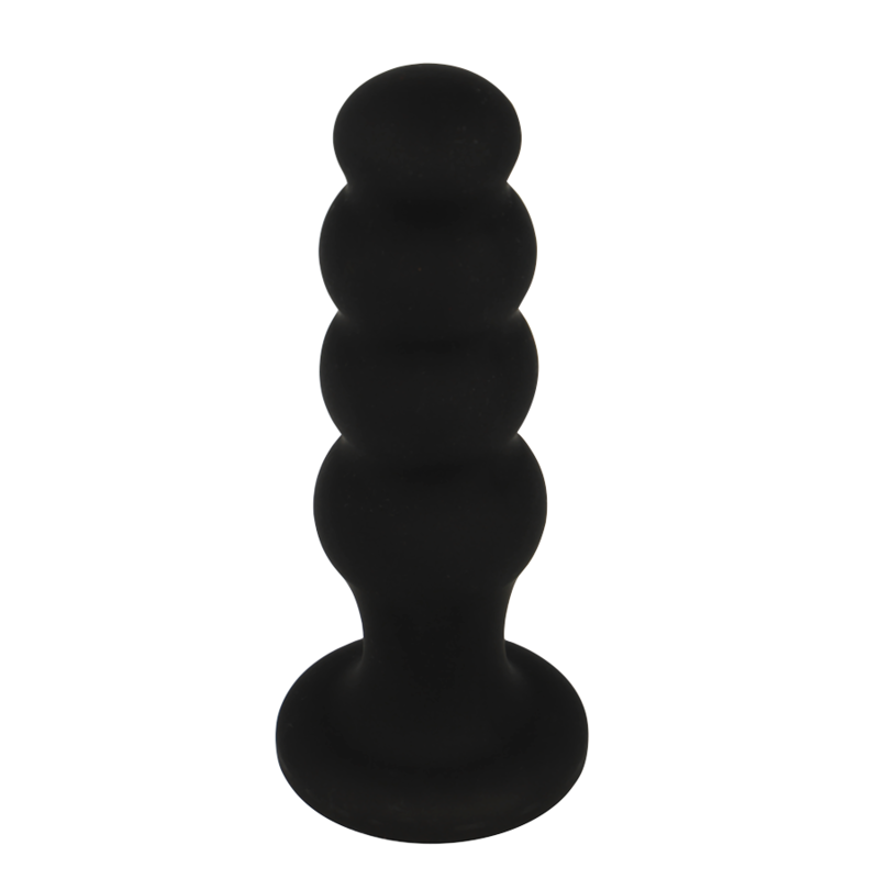 BLACK&SILVER - PLUG ANAL EN SILICONE SCOTT PREMIUM NOIR BLACK&SILVER