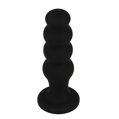 BLACK&SILVER - PLUG ANAL EN SILICONE SCOTT PREMIUM NOIR BLACK&SILVER