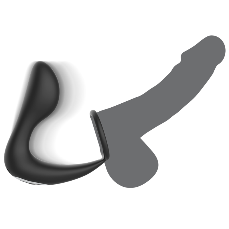 BLACK&SILVER - MASSEUR ANAL TÉLÉCOMMANDE RECHARGEABLE SILICONE NOIR BLACK&SILVER
