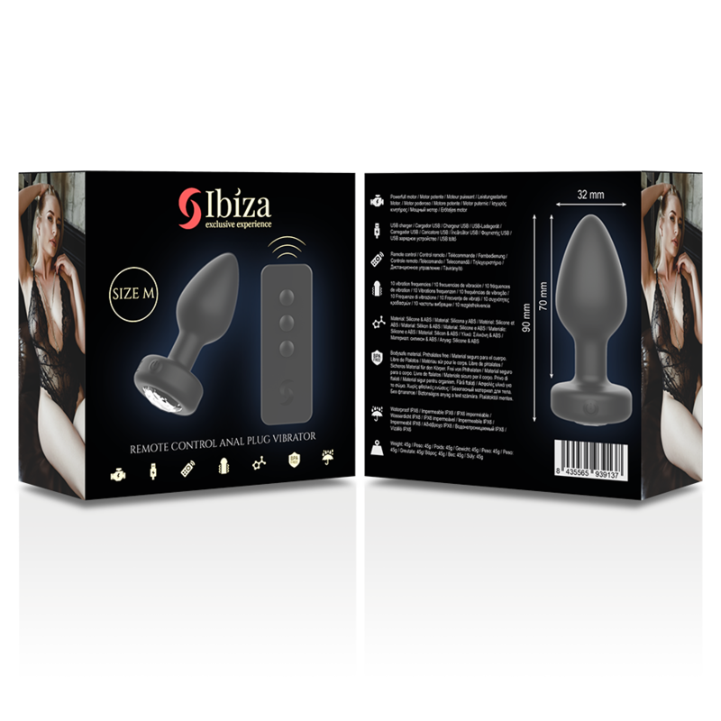 IBIZA - PRISE ANAL TÉLÉCOMMANDE TAILLE M IBIZA TECHNOLOGY
