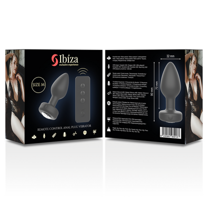 IBIZA - PRISE ANAL TÉLÉCOMMANDE TAILLE M IBIZA TECHNOLOGY