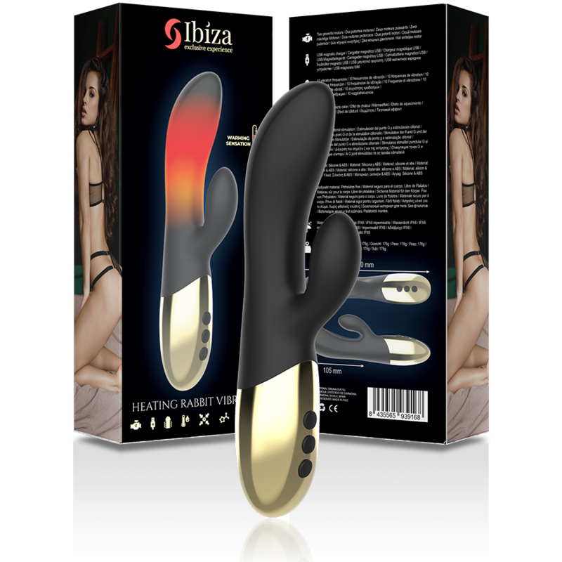 IBIZA - VIBRATEUR CHAUFFANT LAPIN IBIZA TECHNOLOGY