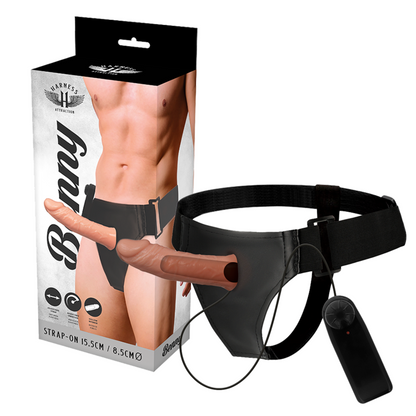HARNESS ATTRACTION - RNES CREUX BENNY AVEC VIBRATEUR 15 CM -O- 4.5 CM HARNESS ATTRACTION