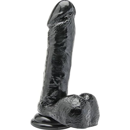 GET REAL - GODE 18 CM AVEC BOULES NOIR GET REAL