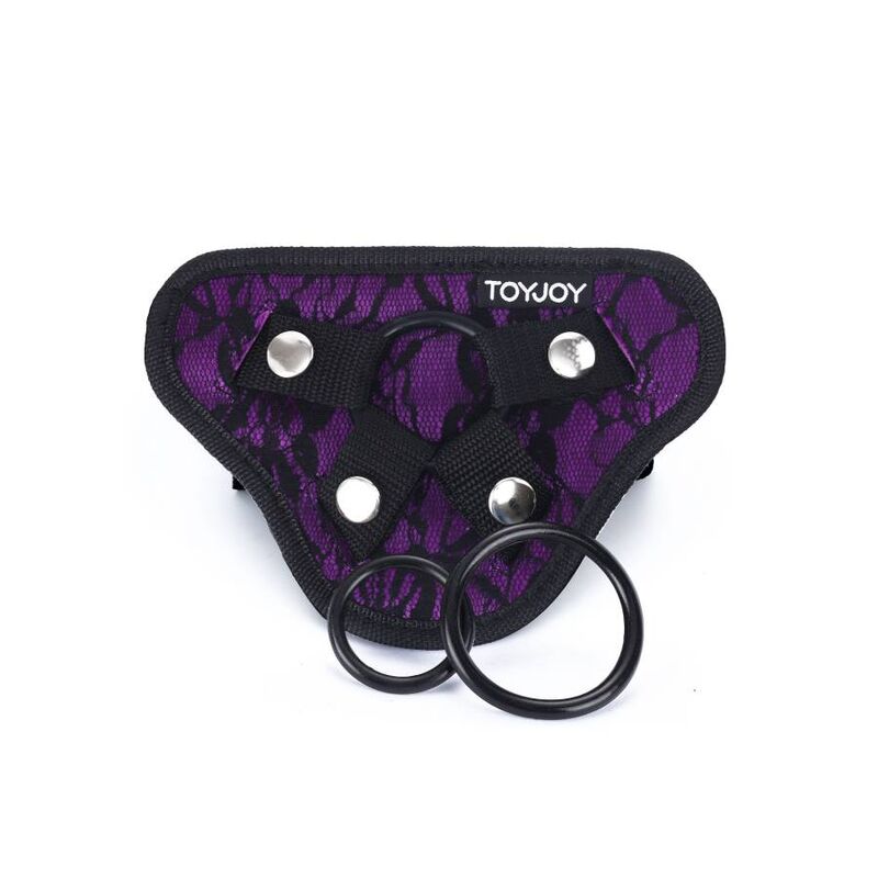 GET REAL - HARNAIS EN DENTELLE  STRAP-ON VIOLET GET REAL
