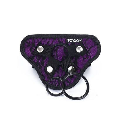 GET REAL - HARNAIS EN DENTELLE  STRAP-ON VIOLET GET REAL