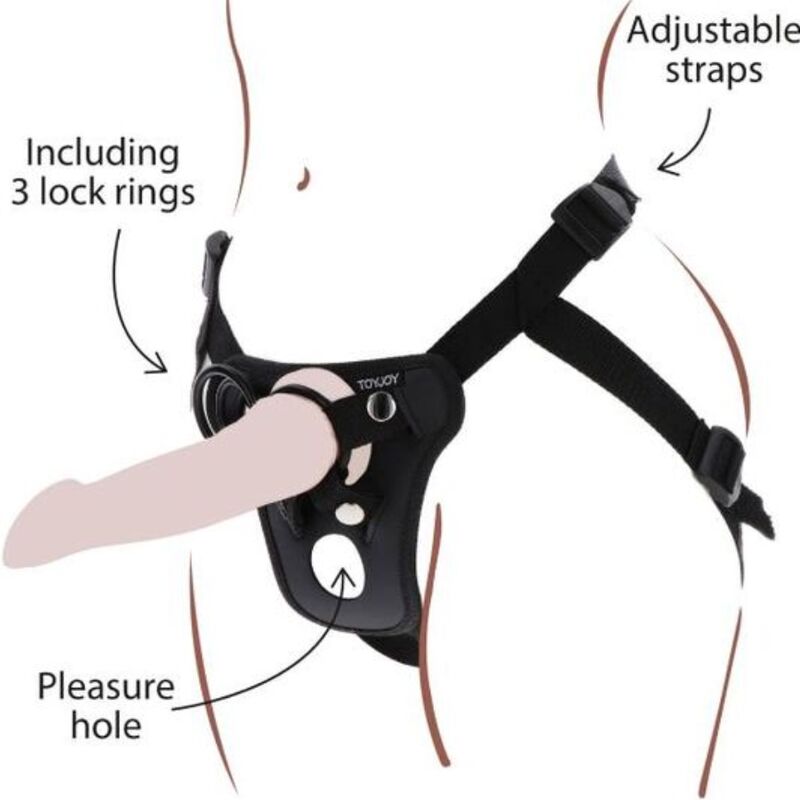 GET REAL - HARNAIS DE PLAISIR  STRAP-ON NOIR GET REAL