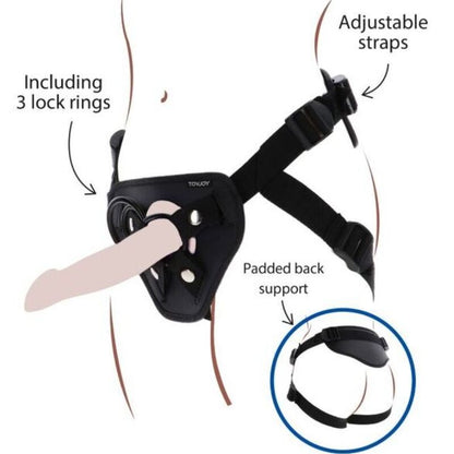 GET REAL - HARNAIS STRAP-ON DELUXE NOIR GET REAL