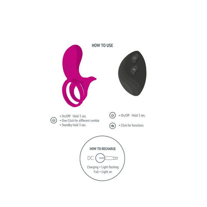 XOCOON - BAGUE STIMULATEUR DE COUPLES FUCHSIA XOCOON