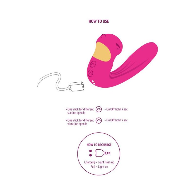 XOCOON - STIMULATEUR CELESTIAL LOVE VIBE FUCHSIA XOCOON