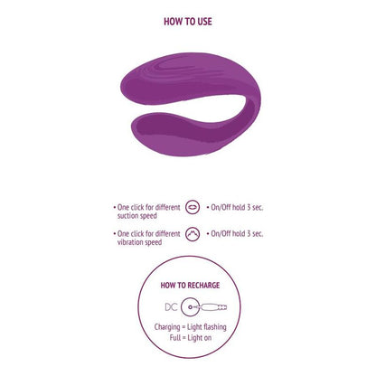XOCOON - VIBRATEUR BOUND LOVE COUPLES VIOLET XOCOON