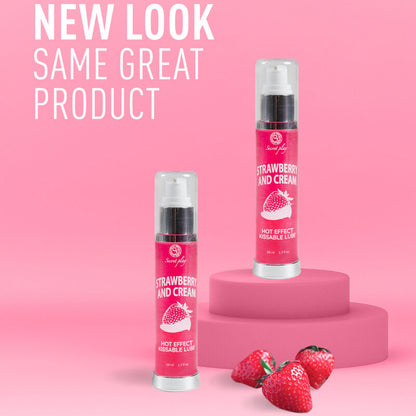 SECRETPLAY - LUBRIFIANT 2-1 EFFET CHALEUR FRAISE & CRÈME 50 ML SECRETPLAY COSMETIC