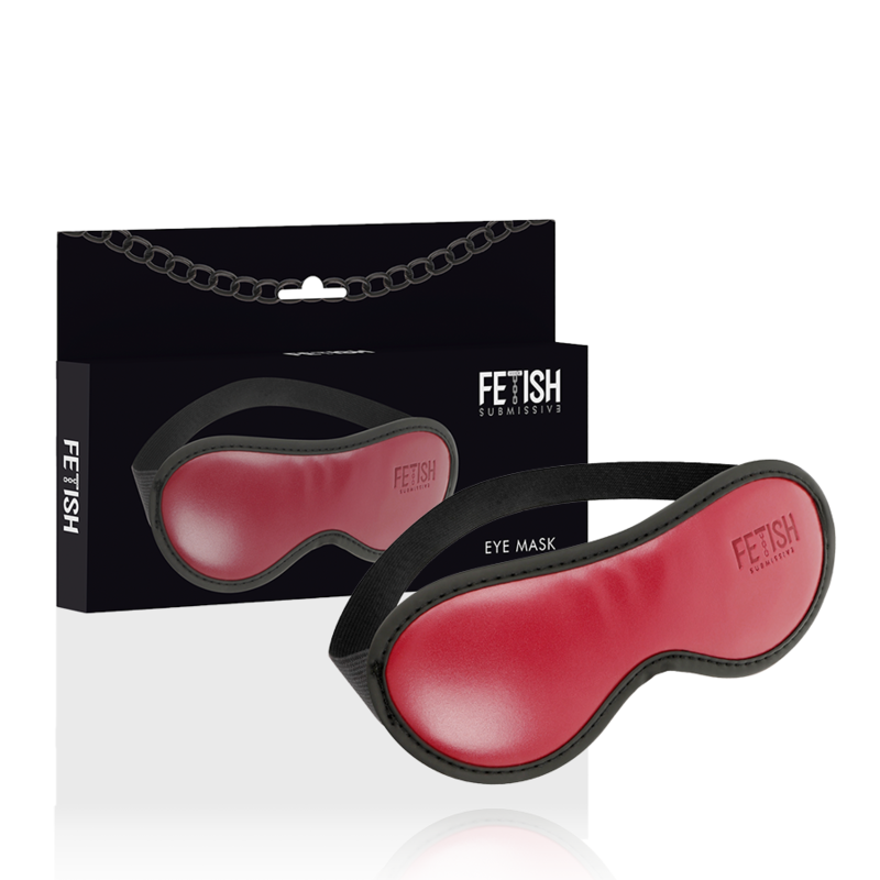 FETISH SUBMISSIVE DARK ROOM - MASQUE EN CUIR VÉGAN AVEC DOUBLURE EN NÉOPRÈNE FETISH SUBMISSIVE DARK ROOM